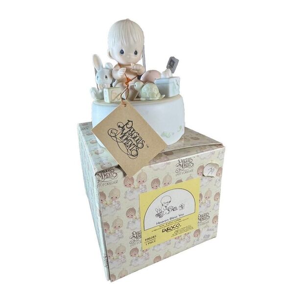 Precious Moments Other - Precious Moments "Heaven Bless You"‎ Music Box 100285 - Brahms Lullaby